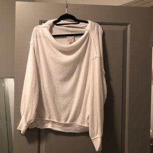 Free People White Comfy Sweater